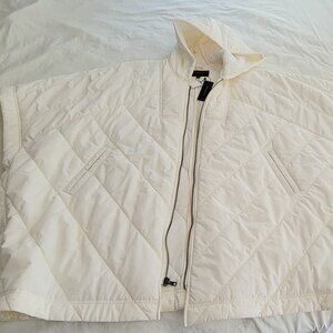 NWT Banana Republic quilted hooded poncho